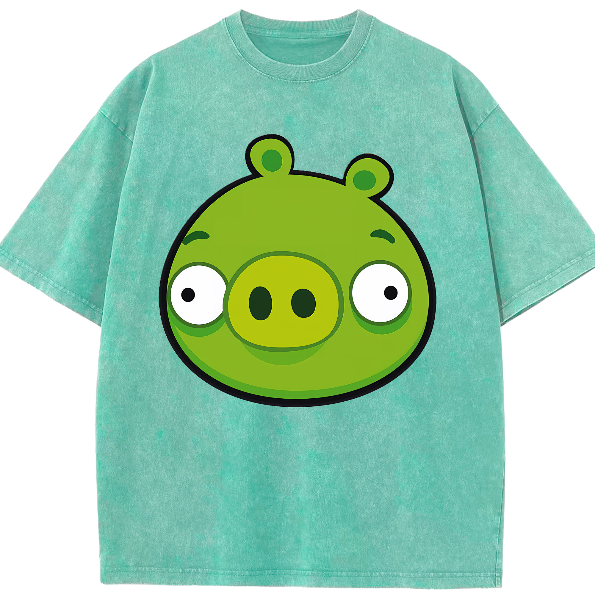 （画像用） Angry Birds アングリーバード 綿100% ヴィンテージ風 半袖Tシャツ（フロントプリント）
